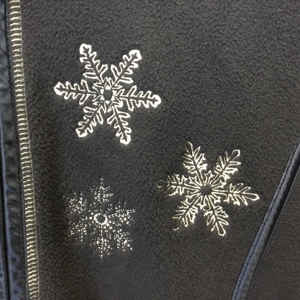 Alp N Rock Embroidered Zip Up Fleece Hoodie Snowflakes Chill Gorpcore Ski Size S - Picture 8 of 13